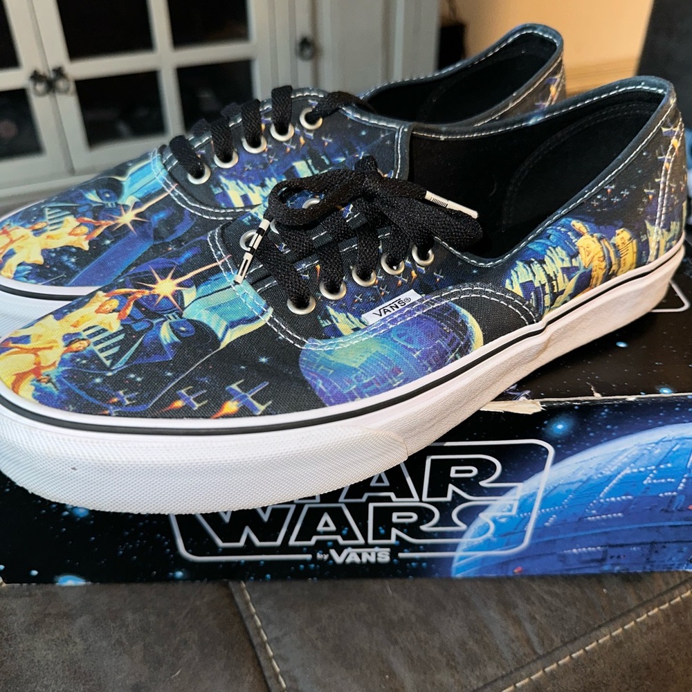 Vans Star Wars Men's Sneakers - Black and Blue - Picture 2 of 4